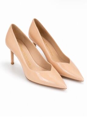 Stuart Weitzman heels beige patent size 7.5